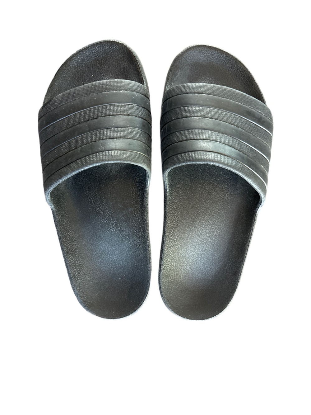 Adidas Women’s Black Sport Slide Sandals - Classic Ribbed Strap size 8